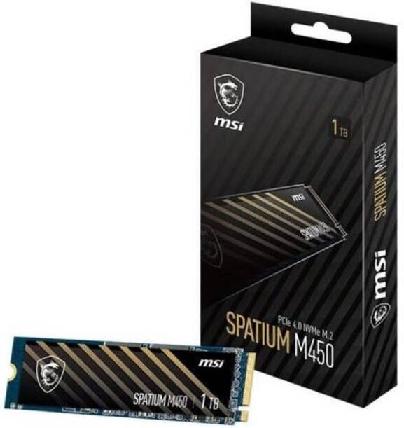 MSI SPATIUM M450 Interne SSD 1TB PCIe 4.0 NVMe M.2