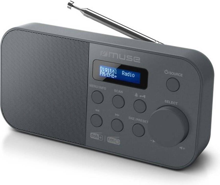 Muse M-109DB DAB+ wekkerradio dubbele alarmfunctie