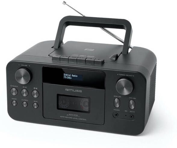 Muse M-182DB Draagbare DAB+ Radio CD en Casettespeler