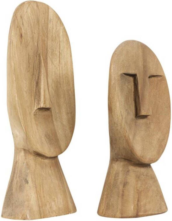 Must Living Statue Nosy set of 2 30x17x7 cm 40x18x8 cm natural