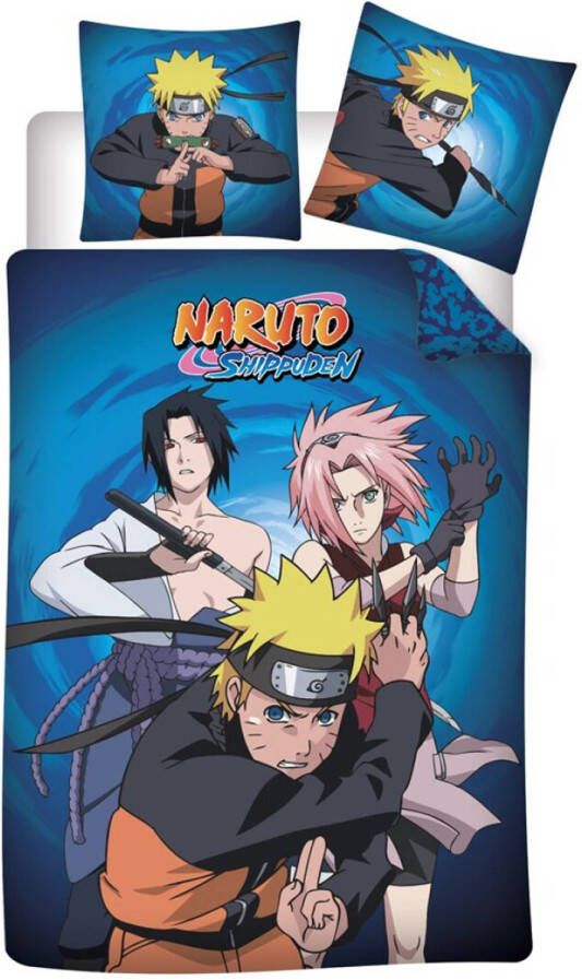 Naruto Dekbedovertrek Ninja Eenpersoons 140 x 200 cm Polyester