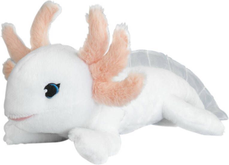 Nature Planet Knuffeldier Axolotl zachte pluche stof premium knuffels wit 40 cm Knuffeldier