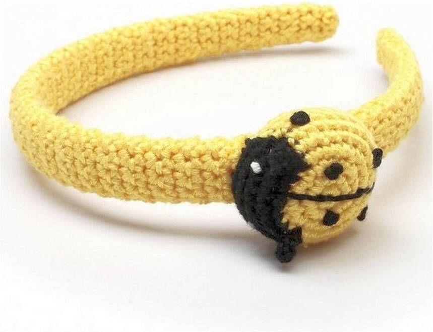 NatureZOO Haarband Diadeem voor baby Lieveheersbeestje Geel