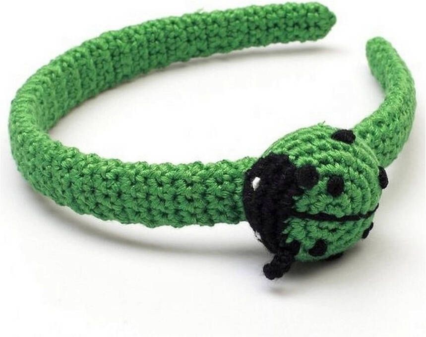NatureZOO Haarband Diadeem voor baby Lieveheersbeestje Groen