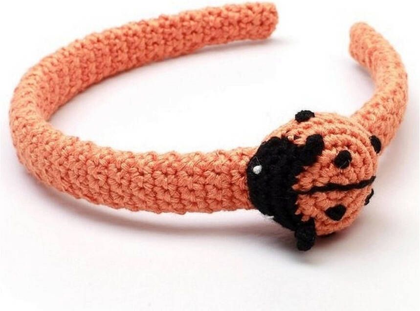 NatureZOO Haarband Diadeem voor baby Lieveheersbeestje Oranje