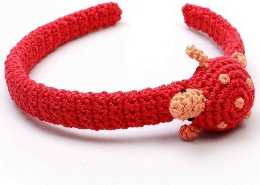 NatureZOO Haarband Diadeem voor baby Schildpad Rood oranje