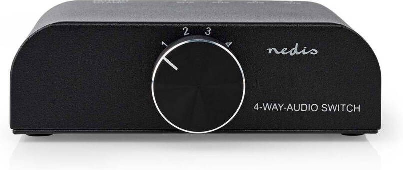 Nedis Analoge Audio-switch | Aswi2424at | Antraciet