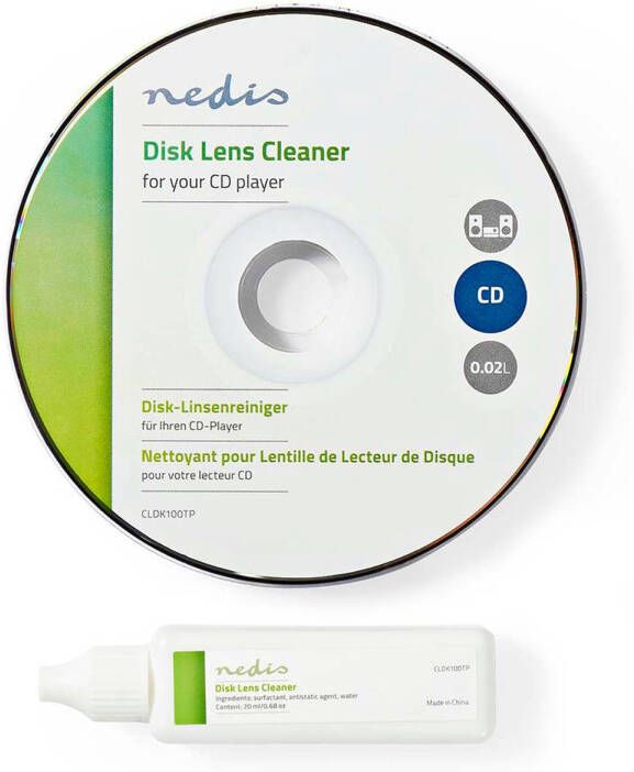 Nedis Disc Lensreiniger CLDK100TP Transparant