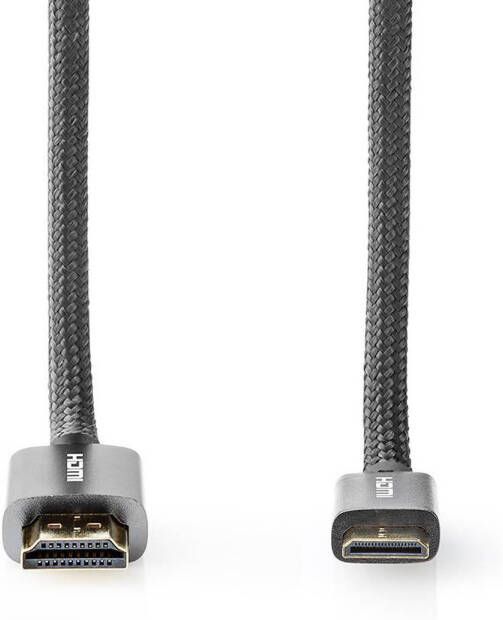 Nedis High Speed ​​hdmi-kabel Met Ethernet | Cvtb34500gy20 | Antraciet