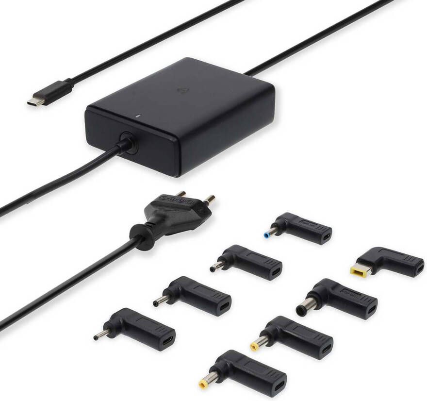 Nedis 100w Universele Gan Notebook Adapter Met Usb-c Oplaadpoort