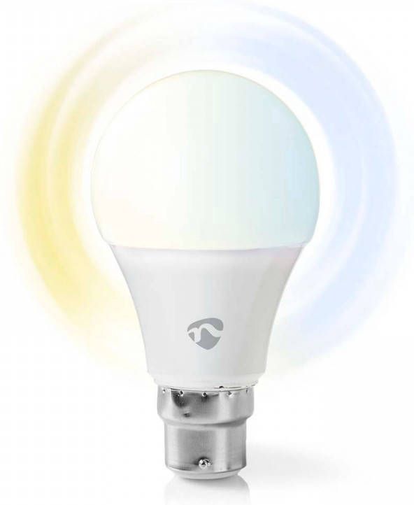 Nedis SmartLife LED Bulb Wi-Fi B22 800 lm 9 W Koel Wit Warm Wit 2700 6500 K Energieklasse: A+ Android™ IOS A60 1 Stuks