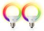 Nedis SmartLife Multicolour Lamp Wi-Fi E27 806 lm 9 W RGB Warm tot Koel Wit 2700 6500 K Android™ IOS Peer 2 Stuks - Thumbnail 4