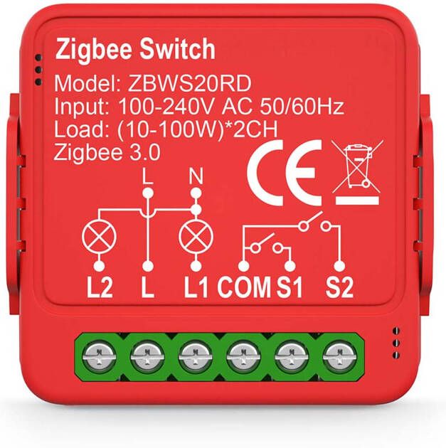 Nedis Smartlife Schakelaar | Zbws20rd | Rood