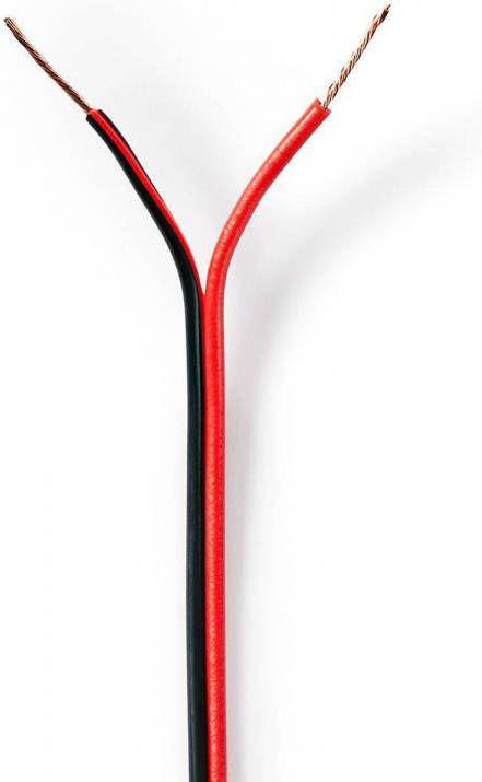 Nedis Speaker-kabel | 2x 0 50 Mm2 | 100 M | Folieverpakking |zwart rood