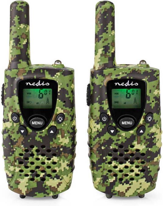 Nedis Walkie talkie Set WLTK0810BK Groen