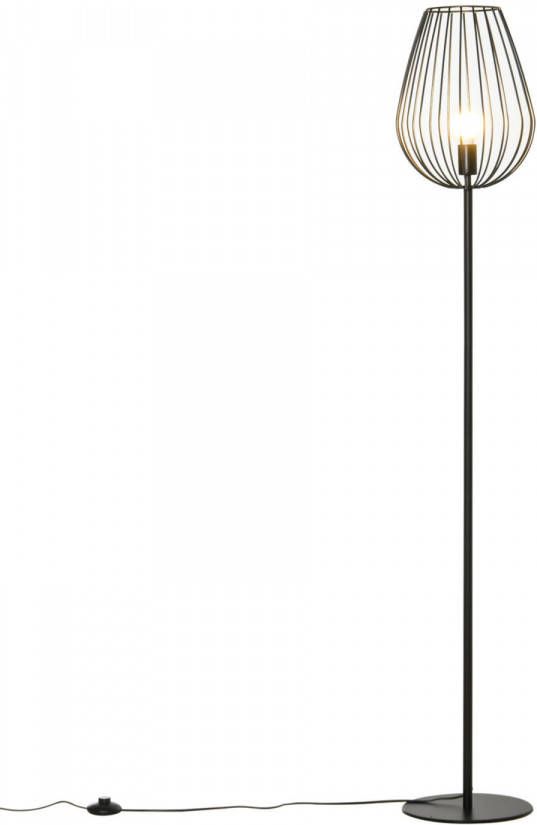 Zenzee Vloerlamp Vintage Staande lamp Industrieel E27 159 cm Zwart