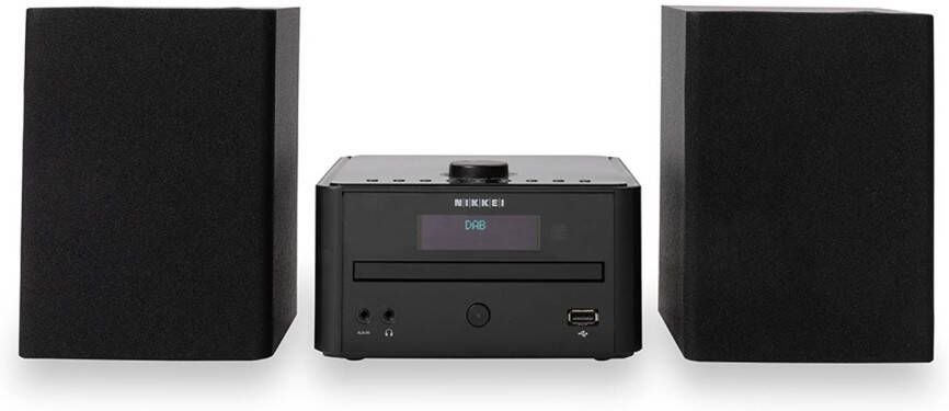 Nikkei NMC340BT-DAB Micro Hifi Set met DAB+ 30 FM zenders Ingebouwde CD-speler Bluetooth-technologie