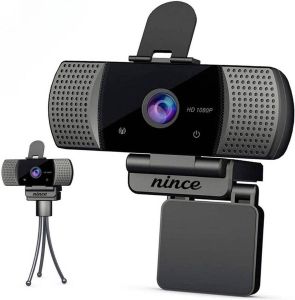 Nince Autofocus Webcam van hoge Kwaliteit 2021 Model Full HD 1080P Webcam voor pc laptop met Microfoon