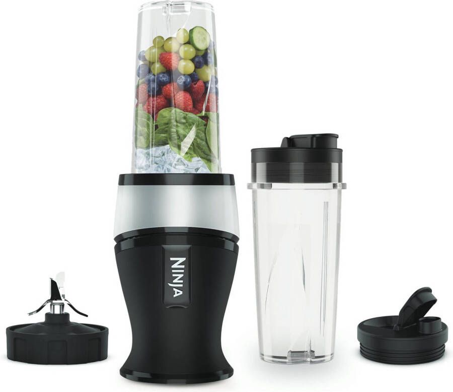 Ninja Foodi Nutri Blender 700 Watt Inclusief 2 Bekers-to-Go Compact en Krachtig QB3001EUS