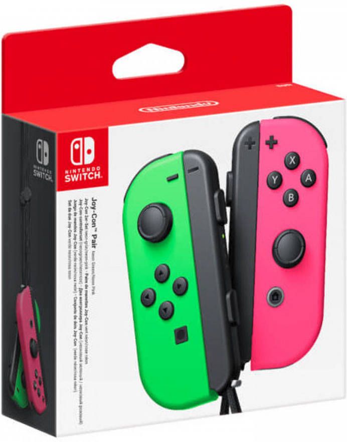 Nintendo Switch set 2 Joy-Con controllers groen roze