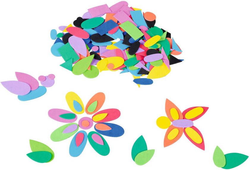 No brand Colorations Zelfklevende Foam Figuren Stickers 1000st.