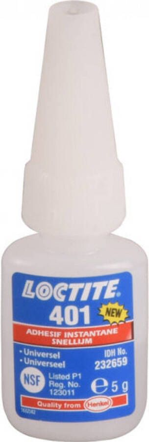 No brand Loctite Secondelijm 401 transparant 5 gram