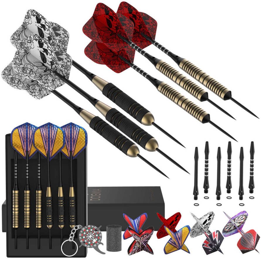 Northwall Dartpijlen 23&24 Gram Darts Brass Dartspijlen Set 6 Steeltip Dartpijltjes