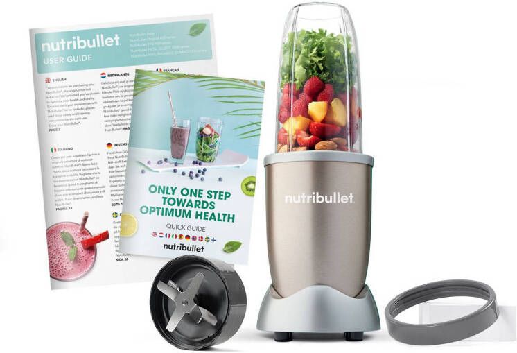 NutriBullet Pro Blender 900 Watt Incl. Digitaal Receptenboek Champagne - Foto 5