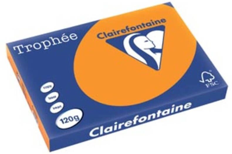 OfficeTown Clairefontaine Trophée Intens A3 fel oranje 120 g 250 vel