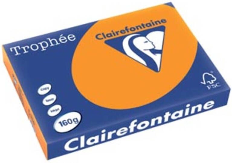 OfficeTown Clairefontaine Trophée Intens A3 fel oranje 160 g 250 vel