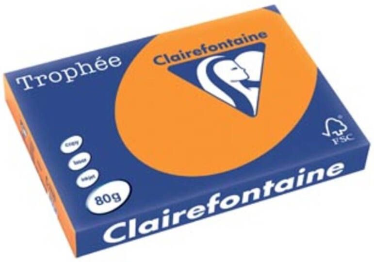 OfficeTown Clairefontaine Trophée Intens A3 fluo oranje 80 g 500 vel