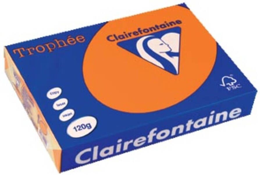 OfficeTown Clairefontaine Trophée Intens A4 feloranje 120 g 250 vel