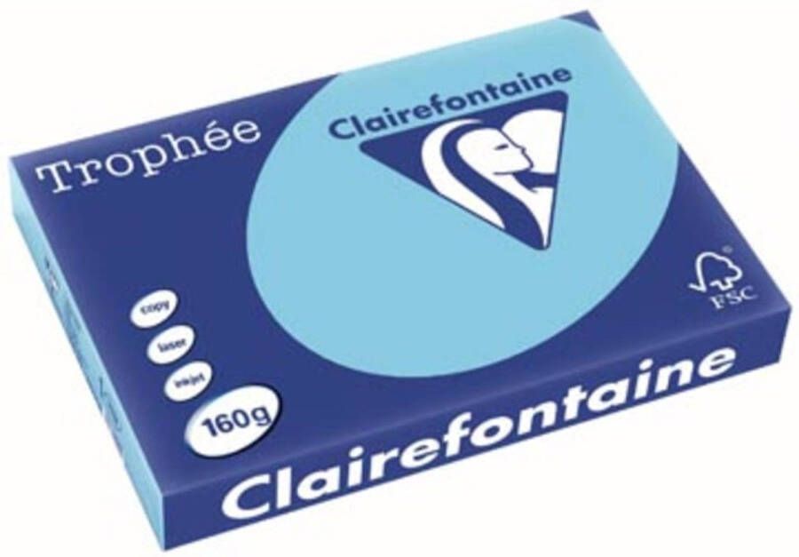 OfficeTown Clairefontaine Trophée Pastel A3 helblauw 160 g 250 vel
