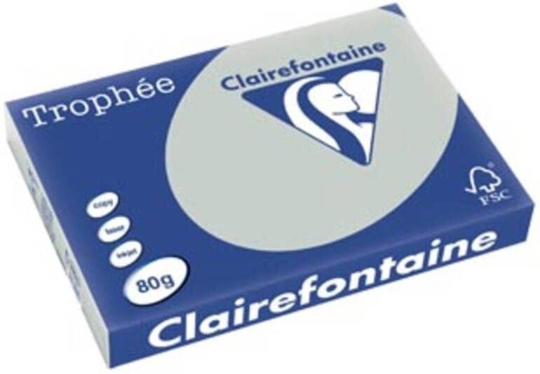 OfficeTown Clairefontaine Trophée Pastel A3 lichtgrijs 80 g 500 vel