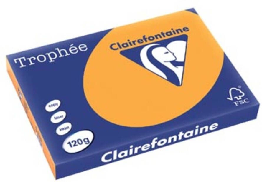 OfficeTown Clairefontaine Trophée Pastel A3 oranje 120 g 250 vel