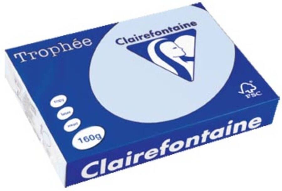 OfficeTown Clairefontaine Trophée Pastel A4 azuurblauw 160 g 250 vel