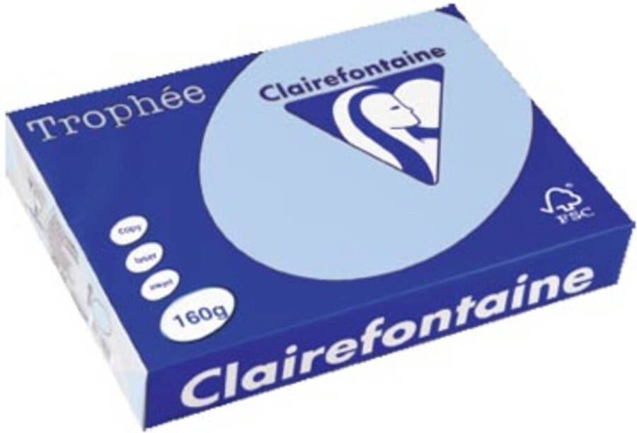 OfficeTown Clairefontaine Trophée Pastel A4 blauw 160 g 250 vel