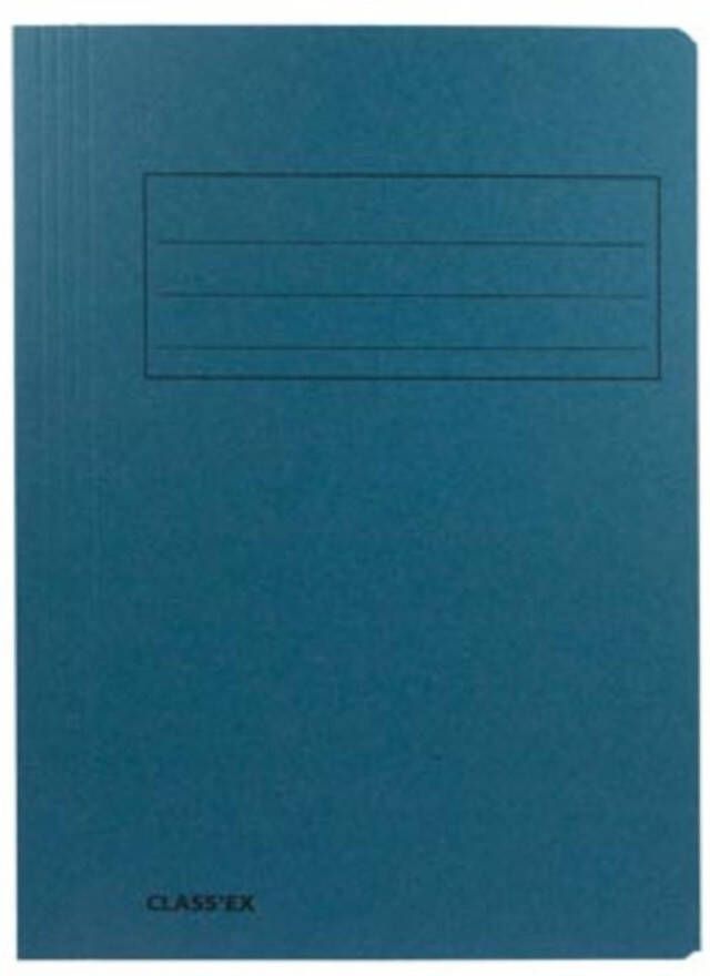 OfficeTown Class&apos;ex dossiermap 3 kleppen ft 23 7 x 32 cm (voor ft A4) blauw