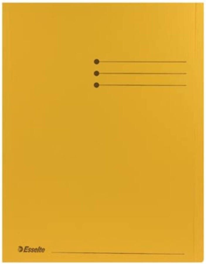 OfficeTown Esselte dossiermap geel pak van 100 stuks
