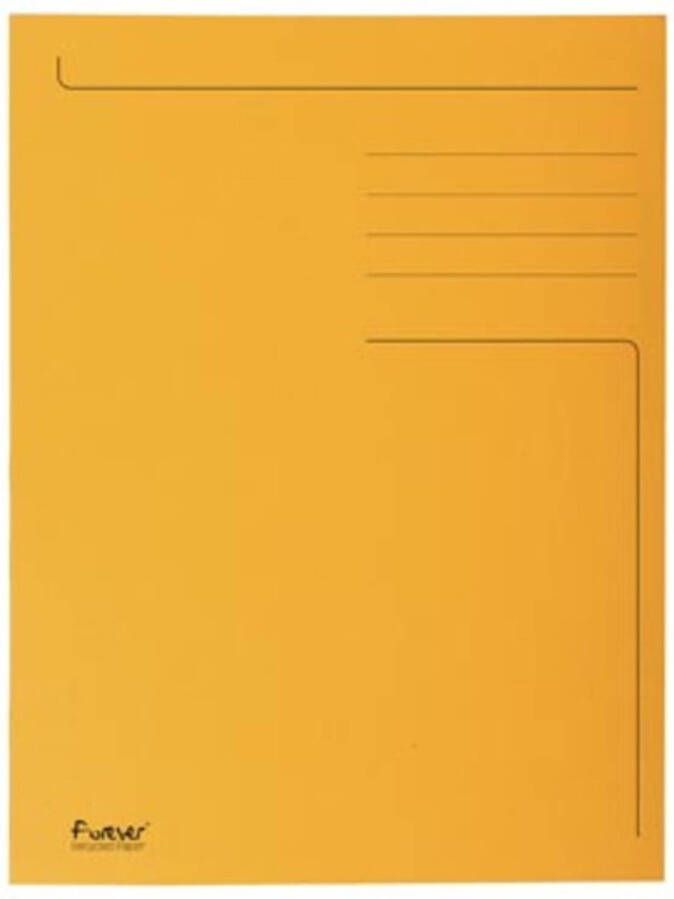 OfficeTown Exacompta dossiermap Foldyne ft 24 x 32 cm (voor ft A4) oranje doos van 50 stuks