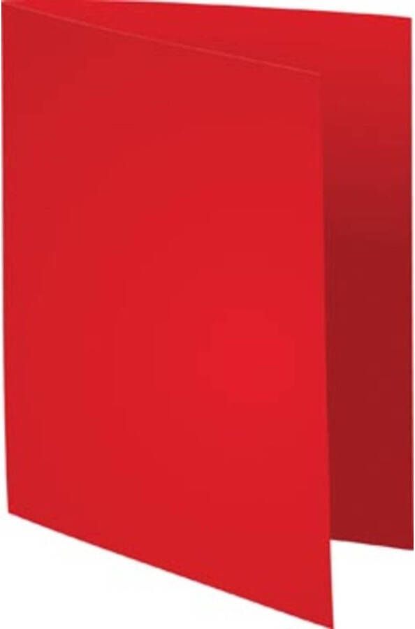 OfficeTown Exacompta dossiermap Forever met zichtrand ft A4 pak van 100 rood