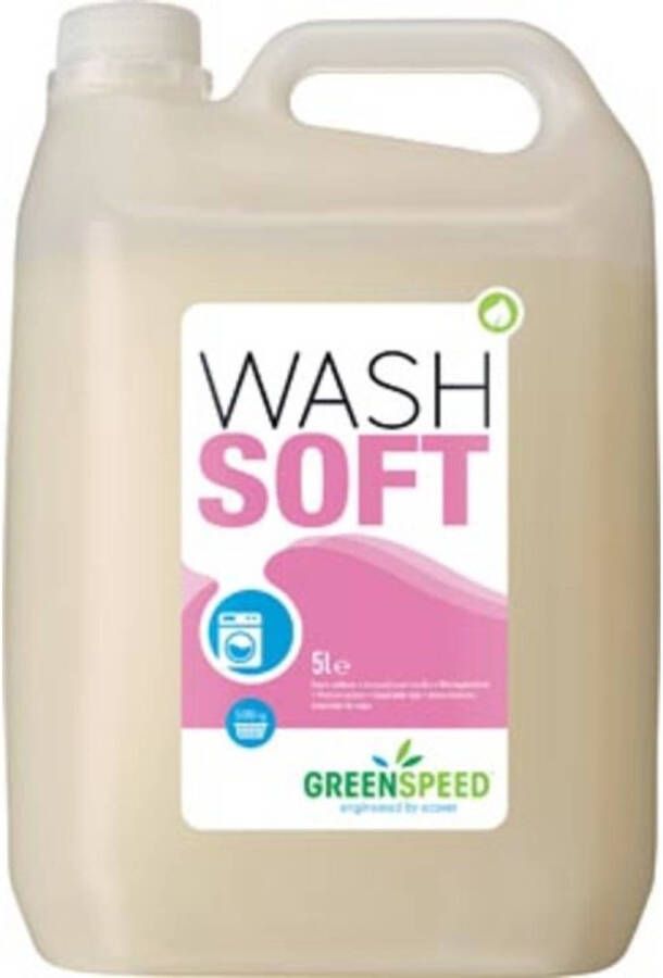OfficeTown Greenspeed wasverzachter Wash Soft 166 wasbeurten flacon van 5 liter