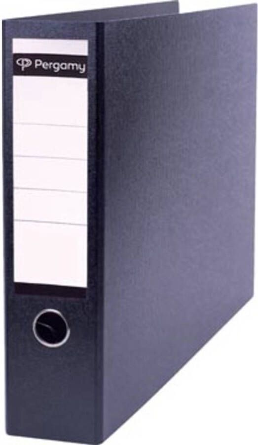 OfficeTown Pergamy ordner uit karton voor ft A3 liggend rug van 8 cm zwart