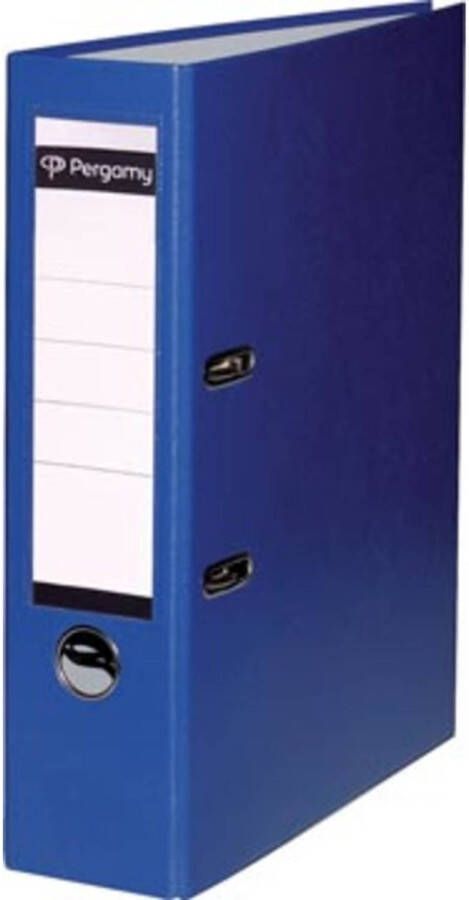 OfficeTown Pergamy ordner voor ft A4 uit PP en papier rug van 8 cm blauw