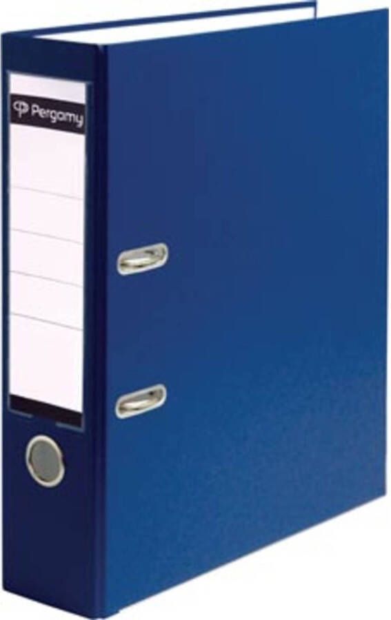 OfficeTown Pergamy ordner voor ft A4 uit PP en papier rug van 8 cm donkerblauw