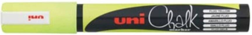 OfficeTown uni-ball Krijtmarker fluo geel ronde punt van 1 8 2 5 mm