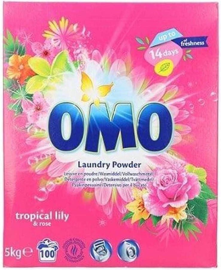 Omo Tropical Waspoeder 100 wasbeurten 5kg Wasmiddel