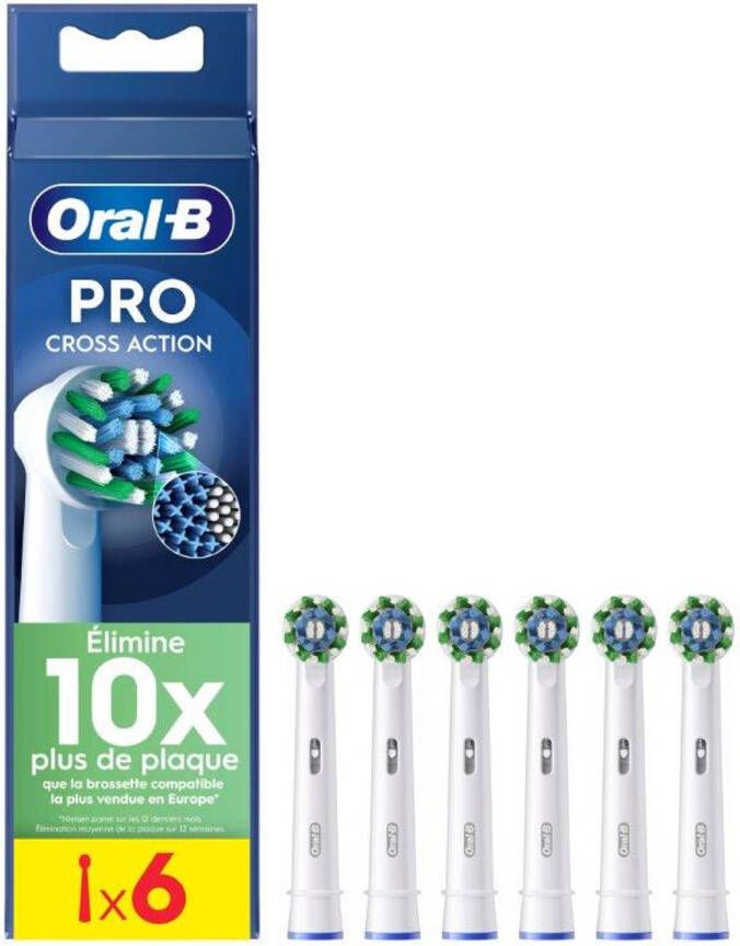 Oral-B Cross Action Pro Opzetborstels Met CleanMaximiser Technologie 6 Stuks