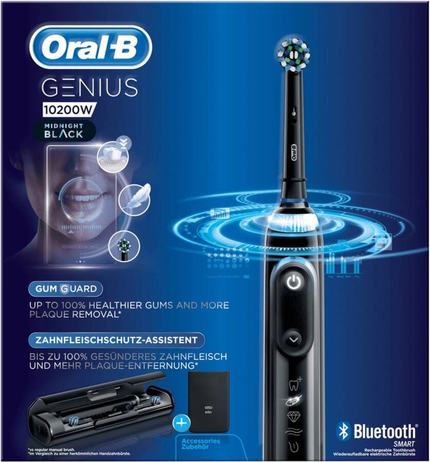 Oral-B Genius 10200W Elektrische Tandenborstel Midnight Black Aktie!