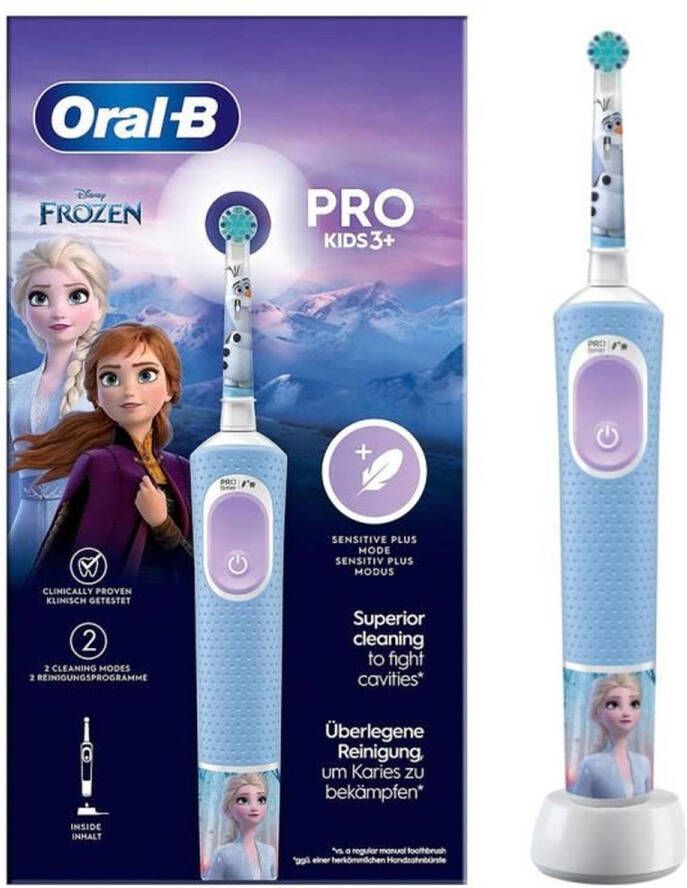 Oral-B Pro elektrische tandenborstel voor kinderen 1 bevroren handvat 1 opzetborstel Vanaf 3 jaar
